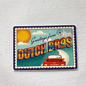 Greetings from Dutch Bros Retro Sticker